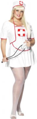This PVC nurse costume will cheer up any patient Will Fit Dress Size 14-16 Bust 40-44