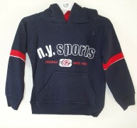 NY Sports Hooded Sweatshirt- Navy - 2/3 yrs