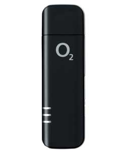 Unbranded O2 Mobile Broadband on Pay As You Go USB Modem - Black