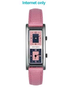 Unbranded O2 Oxygen Ladies Jet Set Pink Strap Watch