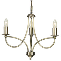 Unbranded OA2711 3AB - 3 Light Antique Brass Hanging Light