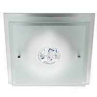 Unbranded OA563 SQUARE - Glass Ceiling Flush Light