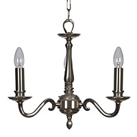 Unbranded OA700 3SN - 3 Light Nickel Hanging Light