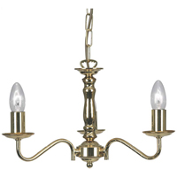 Unbranded OA8230 3GO - 3 Light Gold Hanging Light