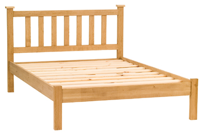 OAK BED 4FT 6IN DOUBLE PRAGUE OAK