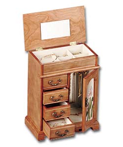 Oak Effect Jewellery Wardrobe