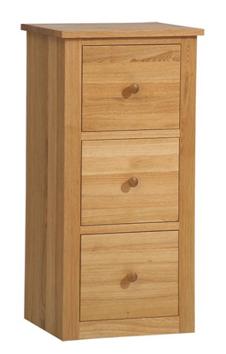 OAK FILING CABINET 3 DRAWER