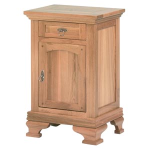 Beautiful bedside cabinet in solid oak with a left