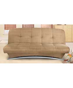 100% polyester sofabed with storage space under seat.Suitable for general use as a sofa and