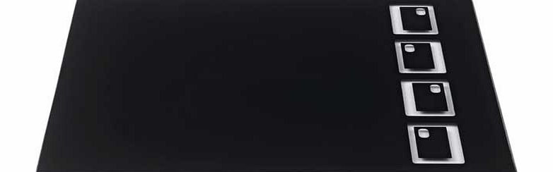 Unbranded Oblong Glass Worktop Saver Chopping Board