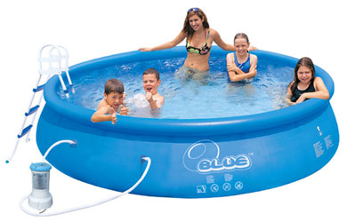 Unbranded oBlue 12ft Quick Up Pool Set with Filter, Ladder and Cover