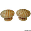 Unbranded Odds and Ends 60mm Unlacquered Pine Door Knobs