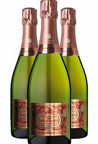 Unbranded Oeil de Perdrix Three Bottle Champagne Gift 3 x