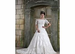 Unbranded Off-The-Shoulder Retro Wedding Dresses (Satin