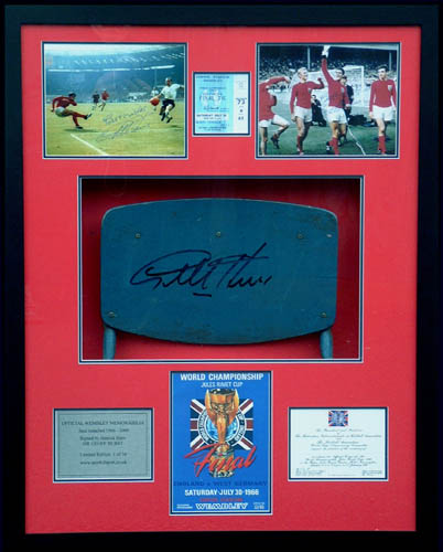 Unbranded Official Wembley memorabilia signed by Geoff Hurst - Framed
