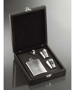 Includes 4oz stainless steel flask with captive to
