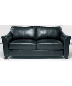 Unbranded Oliver Large Leather Sofa - Chocolate