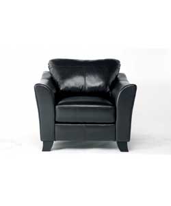 Unbranded Oliver Leather Chair - Chocolate