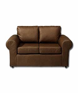 Olivia Tan 2 Seater Leather Sofa