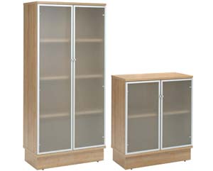 Unbranded Olympian glass door cupboards