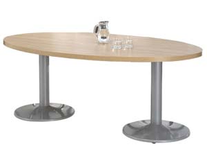 Unbranded Olympian oval meeting table