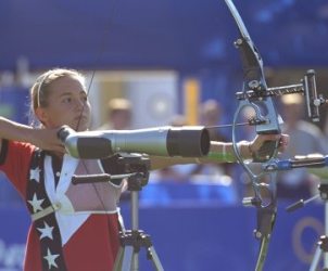 Unbranded Olympics - Archery / Menand#39;s Team Semifinals and Menand39;s Team Bronze Medal Match and Menand