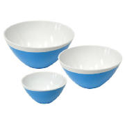 Unbranded Omada Set Of 3 Zen Bowls (1 Lg, 1Med, 1Sm), Blue