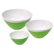 Unbranded Omada Set Of 3 Zen Bowls (1 Lg, 1Med, 1Sm), Green
