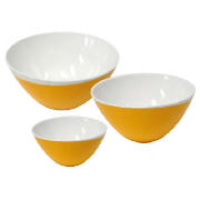 Unbranded Omada Set Of 3 Zen Bowls (1 Lg, 1Med, 1Sm), Orange