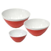 Unbranded Omada Set Of 3 Zen Bowls (1 Lg, 1Med, 1Sm), Red