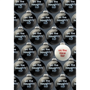 Unbranded On The Naughty List Christmas Card