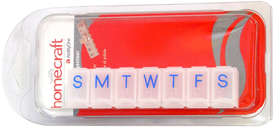 Small tray with seven flip top lids marked with letters and braille. Size 135 x 40 x 18mm
