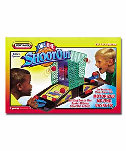 Exciting basket ball action for 1 or 2 players. 2