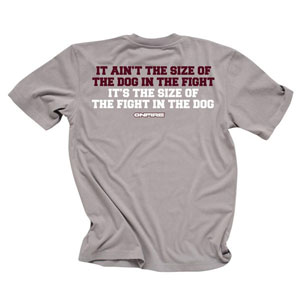 The Onfire Fight slogan T-shirt is ideal for training the gym match day warm-ups or when just taking