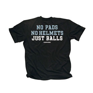 The Onfire Just Balls slogan T-shirt is ideal for training the gym match day warm-ups or when just t