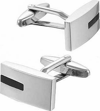 The sophisticated elegance of this rectangular cufflinks set with genuine black Onyx stones makes them equally perfect for daywear or any special occasion. Supplied gift boxed. these cufflinks are a great self-purchase or an ideal present. Base metal