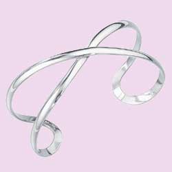 Open Cross-Over Bangle