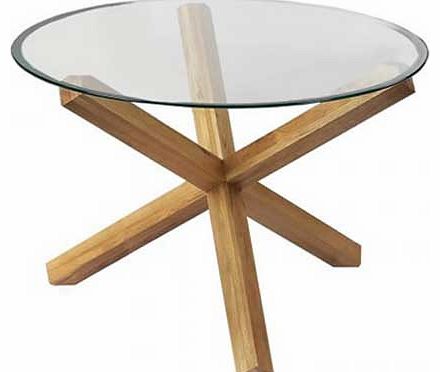 Add something a little different to your dining room with this contemporary and design focused glass table with unique wooden frame. A visually stunning glass and wood piece of furniture that can be matched with any chair of your choice. Part of the 
