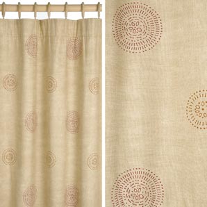 Oporto Pencil Pleat Curtains- Berry- W168 x D228cm