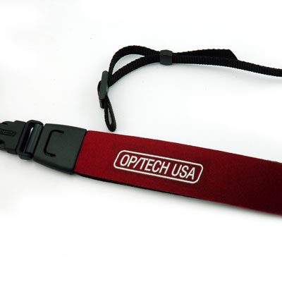 Unbranded OpTech Burgundy 3/8 Quick Connect camera strap