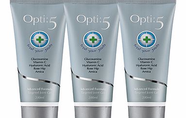 Opti:5 is a laboratory-tested super gel containing 5 key active ingredients believed to support optimum joint health and mobility. The amount of each ingredient used is double the industry standard, so its one of the most powerful natural topical 