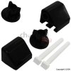 Unbranded Oracstar Black Toilet Seat Fitting Kit and Rod