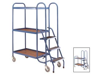 Unbranded Order picking trolleys with high handles