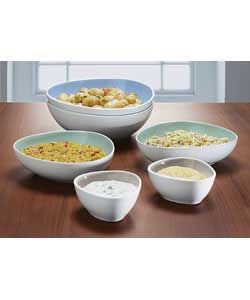 Unbranded Organic 6 Piece Serving Bowl Set