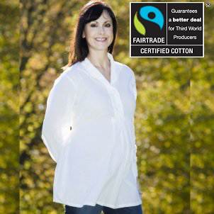 Unbranded Organic and Fairtrade Certified Cotton Maternity Shirt