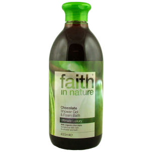 Unbranded Organic Chocolate Shower Gel/Bath Foam by Faith in Nature (400ml)
