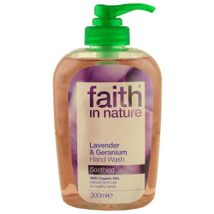 Unbranded Organic Lavender and Geranium Hand Wash by Faith in Nature (300ml)