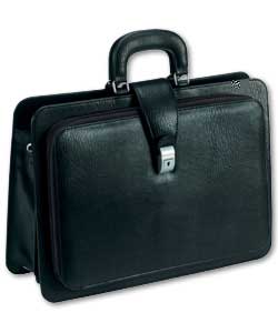 Organiser Double Handle Briefcase - Black