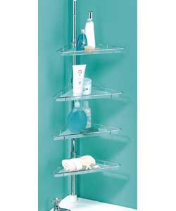 Organiser Pole Glass Shelves