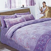 Oriental Flower / Stripe Bedding Collection